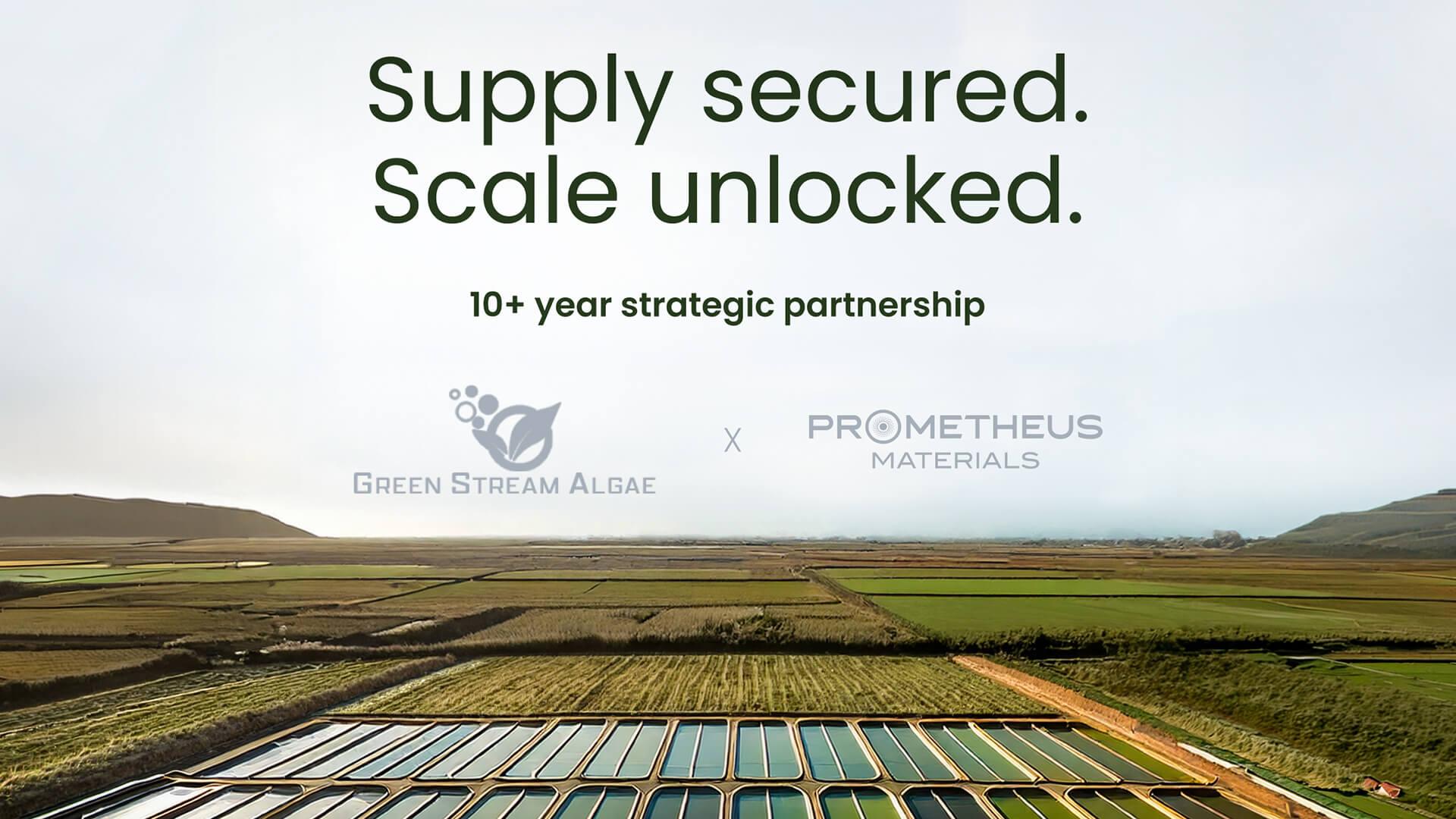 Prometheus Materials Announces Strategic Partnership with Green Stream Algae to Scale Microalgae-Based Low-Carbon Cement